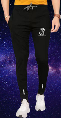 sonizeed rp Solid Men Black Track Pants