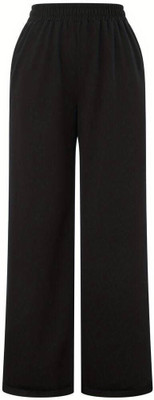 Daphne Maurier Solid Women Black Track Pants