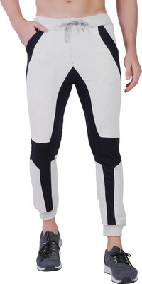 MindsArt Self Design Men Grey Track Pants