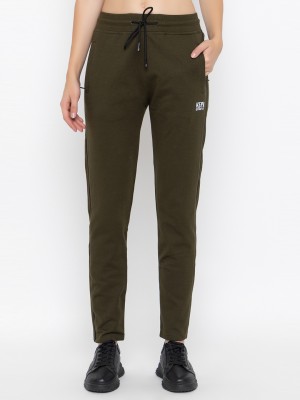 Kepa Striped Women Dark Green Track Pants