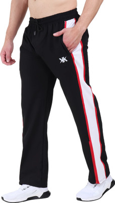 Kynetic Printed Men Black Track Pants