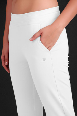 Snuglite Solid Women White Track Pants