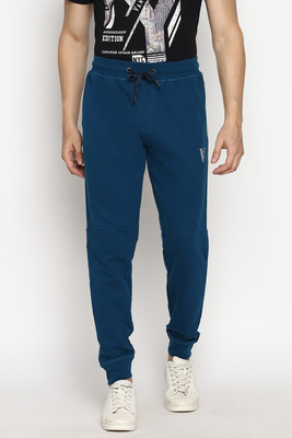 VAN HEUSEN Solid Men Blue Track Pants