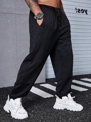 Dockstreet Solid Men Grey Track Pants