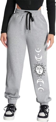 Tabadtod Geometric Print Women Grey Track Pants