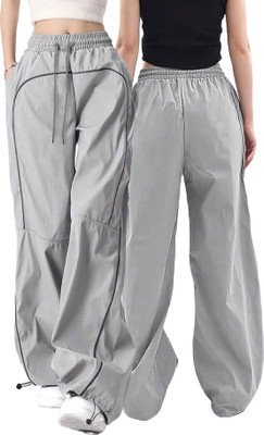 Tabadtod Loose Fit Women Grey Trousers