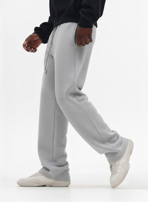 Dockstreet Solid Men Grey Track Pants