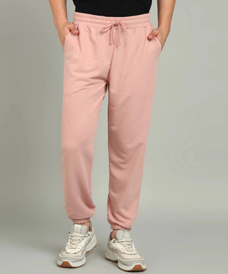 Alan Jones Solid Men Pink Track Pants