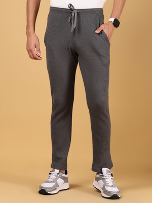 V-MART Solid Men Grey Track Pants