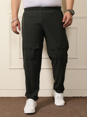 bigbanana Solid Men Grey Track Pants