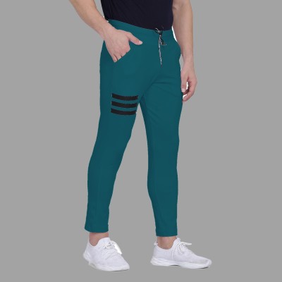 R RIDACHY Self Design Men Green Track Pants