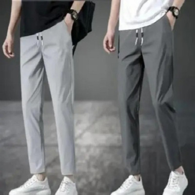 SUMIT FASHION Solid Men Grey Track Pants