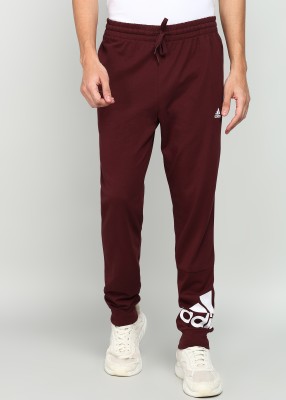 ADIDAS Printed Men Red Track Pants