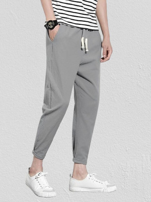 CLOTVIN TREND Solid Men Grey Track Pants