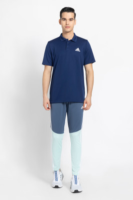 ADIDAS Colorblock Men Blue Track Pants