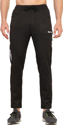 BW:BEATWIDE Solid Men Black Track Pants