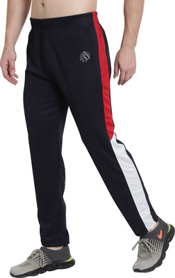 OORA Colorblock Men Dark Blue Track Pants