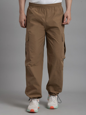 HRX by Hrithik Roshan Solid Men Beige Track Pants