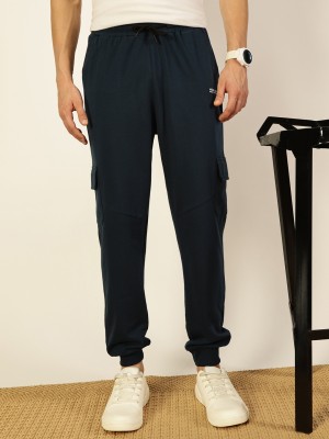 Thomas Scott Solid Men Blue Track Pants