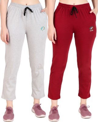 Priyansh Enterprises Solid Women Grey, Red Track Pants