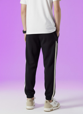 Dockstreet Striped Men White Track Pants