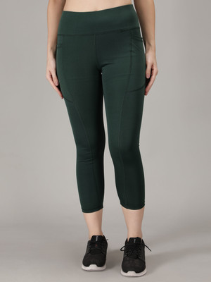 Madact Solid Women Dark Green Track Pants