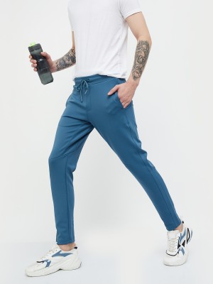 Kappa Solid Men Blue Track Pants