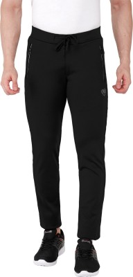 bEEVEE Solid Men Black Track Pants