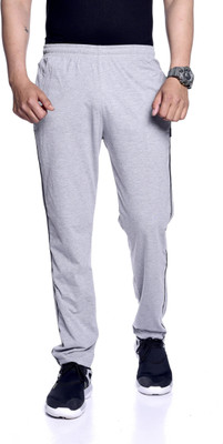 Zeffit Solid Men Grey Track Pants
