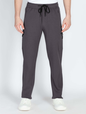 Status Quo Solid Men Grey Track Pants