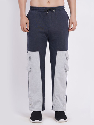CLOTHINK India Self Design Men Multicolor Track Pants