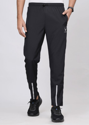 jorkk Solid Men Black Track Pants