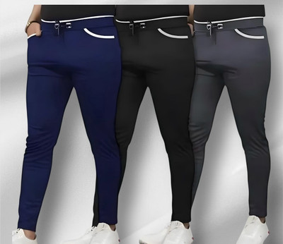 Avyana Solid Men Multicolor Track Pants
