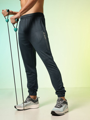 HRX by Hrithik Roshan Printed Men Dark Blue Track Pants