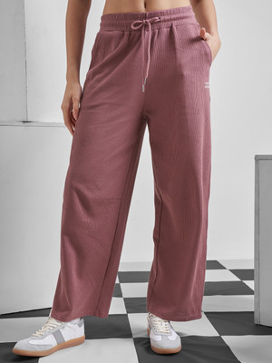 Tokyo Talkies Self Design Women Purple Track Pants