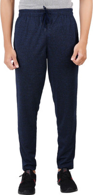 HouseOfCommon Solid Men Dark Blue Track Pants