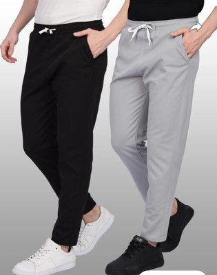Helenter Solid Men Black Track Pants