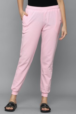 Allen Solly Solid Women Pink Track Pants