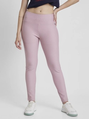 Spykar Solid Women Pink Track Pants