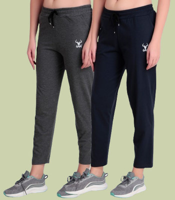 GAA Solid Women Dark Blue Track Pants
