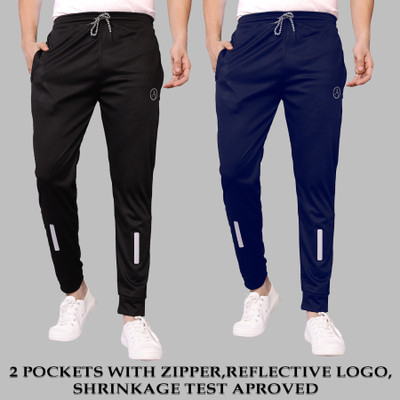 Kashvi Printed Men Black, Dark Blue Track Pants