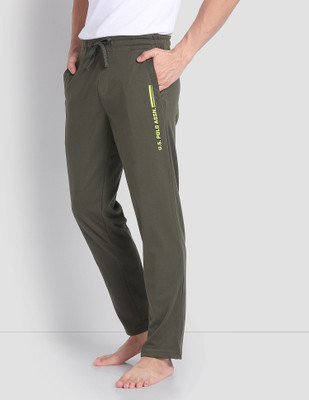 U.S. POLO ASSN. Printed Men Green Track Pants