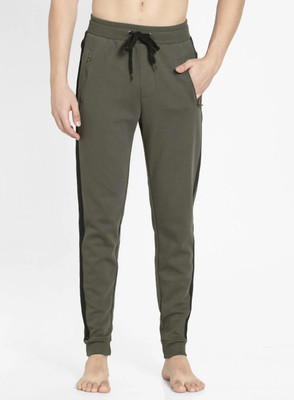 JOCKEY Solid Men Dark Green Track Pants