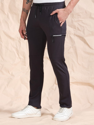 bEEVEE Solid Men Grey Track Pants