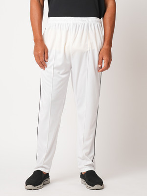 ESTRO Solid Men White Track Pants