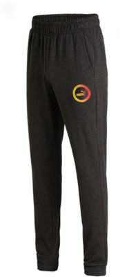 PUMA Mens Pant Round Graphic Printed Men Black Track Pants