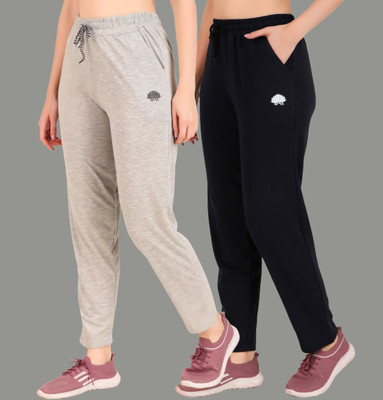 GAA Solid Women Grey, Dark Blue Track Pants