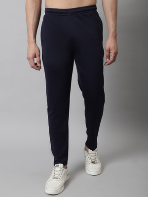 JAINISH Solid Men Dark Blue Track Pants