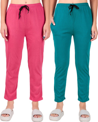 FASHIONHOUSETS Solid Women Pink, Green Track Pants