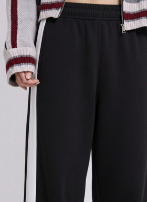 Dockstreet Solid Women Black Track Pants